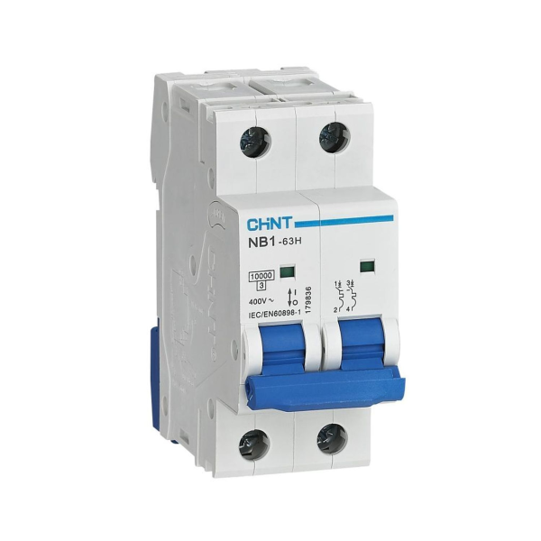 Автоматический выключатель NB1-63H 2P 25А 10кА C CHINT