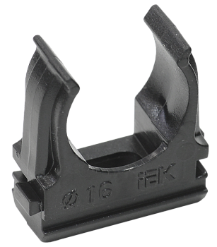 Держатель с защелкой IEK ELASTA CF16, черный, 10 шт/упаковка