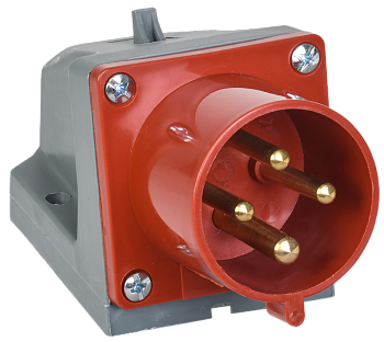 Вилка силовая стационарная IEK ССИ-524, 3P+PE, 32 А, 400 В, IP44