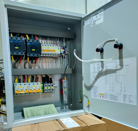 Щит автоматического переключения (АВР) ЩАП-83 80А 10кА 400V контакторы IP31