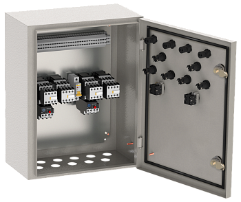 Ящик управления задвижкой ЯУЗ5415-2274 1.6А 0.55кВт 10кА 400V IP54 (2 задвижки)