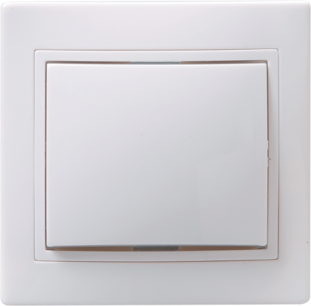 Выключатель 1-клавишный KVARTA ВС10-1-0-КБ, 10 А, 250 В, белый, GENERICA