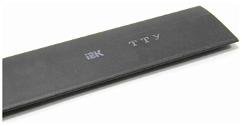 Трубка термоусадочная IEK ТТУнг-LS, 50/25 мм, 0.66 кВ, черная, 1 м