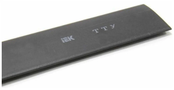 Трубка термоусадочная IEK ТТУнг-LS, 50/25 мм, 0.66 кВ, черная, 1 м