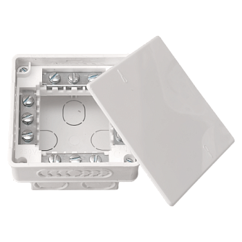 Коробка распаячная Bylectrica КМ-212, 95х95х53 мм, для скрытой проводки, с клеммами
