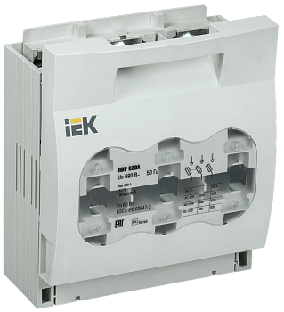 Предохранитель-выключатель-разъединитель ПВР-630А 3Р 690V (габарит 3) IP30 IEK
