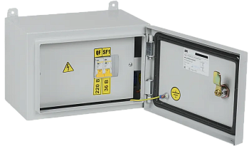 Ящик с понижающим трансформатором IEK ЯТП-0.25, 230/12 В, 0.25 кВа, 1 линия, УХЛ2, IP54