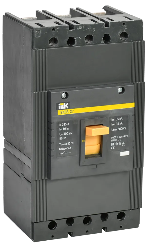 Автоматический выключатель ВА88-37 3Р 315А 35кА IEK
