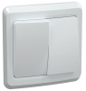 Выключатель 2-клавишный VEGA ВС10-2-0-ВБ 10А 250V белый GENERICA