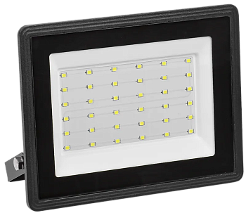 Прожектор светодиодный IEK СДО 06-70, 70 Вт, 120°, 6500 К, черный, IP65