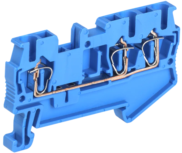 Клемма пружинная КПИ 3в-2.5мм2 31А 800V синяя IEK