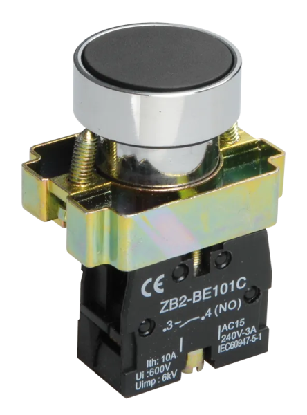 Кнопка управления LAY5-BA21 1NO черная d22мм IP40 IEK