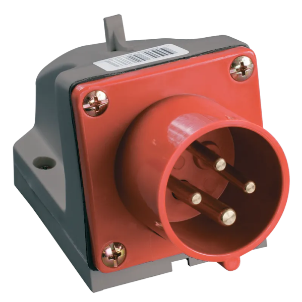 Вилка силовая стационарная IEK ССИ-514, 3P+PE, 16 А, 400 В, IP44
