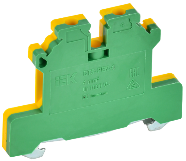 Клемма винтовая заземления ARMAFIX CTS-PEN 4мм2 желто-зеленая IEK
