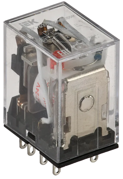 Реле промежуточное IEK РЭК78/3(MY3), 5 А, 3SPDT, напряжение управления 24 В DC, с индикацией