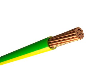 Провод установочный ПВ3 (ПуГВ), 1х4 мм², 0.45 кВ, желтый, ГОСТ, Harmony Cable
