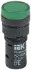 Лампа светосигнальная AD16DS(LED) 110V AC/DC зеленый d16мм IP54 IEK