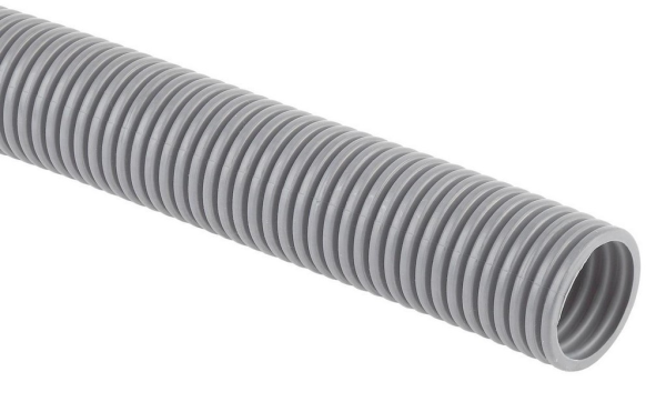 Труба гофрированная ПВХнг d=40мм с зондом (100м/бухта) серый IP55 Sirius