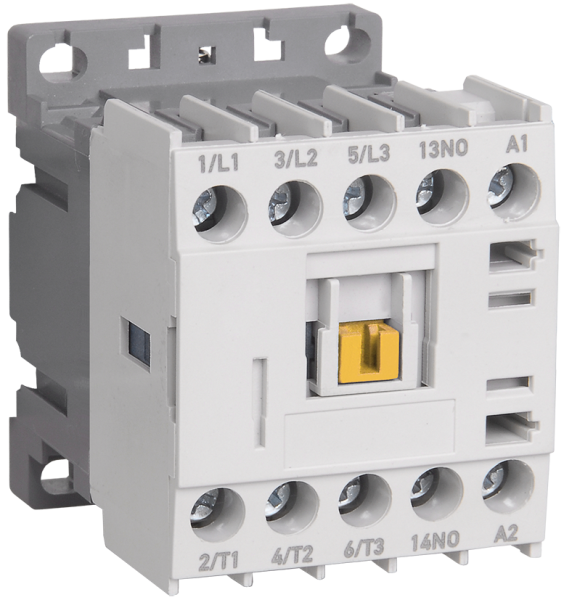 Миниконтактор IEK МКИ-10610, 3P, 6 А, 2.2 кВт, AC-3, катушка 230 В AC, 1NO