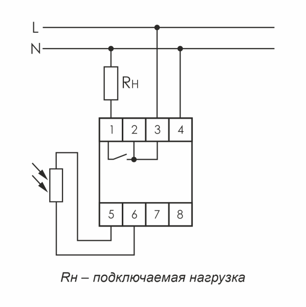 Фотореле F&F AZ-BU, 16 А, 12-264 АС/DC, 1NO, выносной фотодатчик, IP20, на DIN-рейку