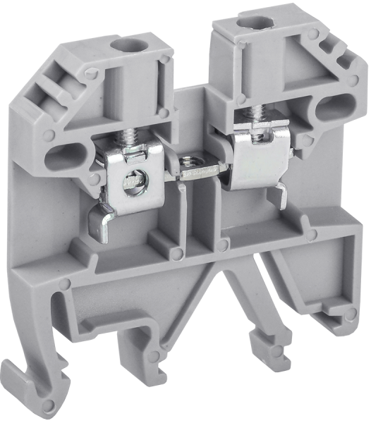 Клемма винтовая КВИ-2.5мм2 24А 800V АC/DC серая IEK