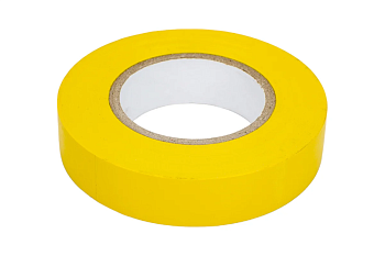 Изолента ПВХ FIXLINE 0.13х15мм 6kV желтая 20м (-50..+70С) Полимерпласт