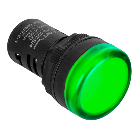 Лампа светосигнальная ND16-22DS/4 230V AC/DC d22мм зеленый IP40 CHINT