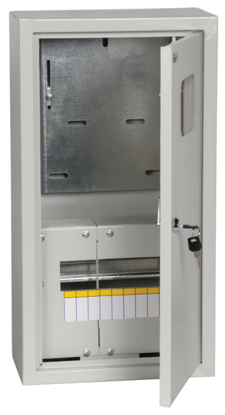 Щит учета под трехфазный счетчик TITAN ЩУРн-3/9 (540х290х165мм) навесной металлический УХЛ3 IP31 IEK