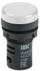 Лампа светосигнальная AD22DS(LED) 230VAC белый d22мм IP54 IEK