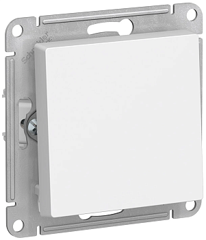 Выключатель 1-клавишный AtlasDesign, схема 1, белый