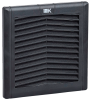 Фильтр c решеткой для вентилятора ВФИ 65-105 м3/час (150х150мм) черный IP55 IEK