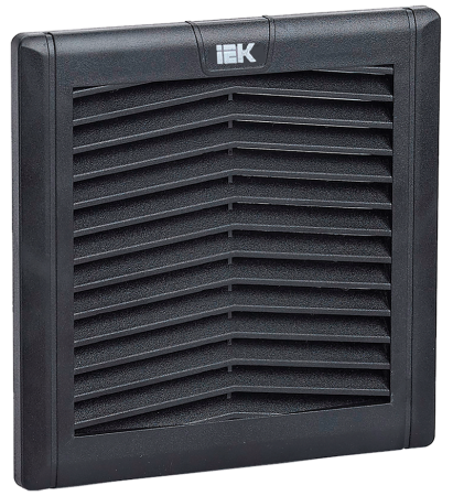 Фильтр c решеткой для вентилятора ВФИ 65-105 м3/час (150х150мм) черный IP55 IEK