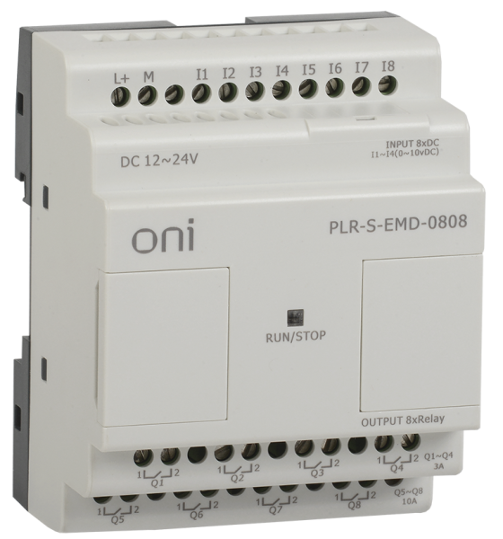 Модуль расширения ONI PLR-S, 8 DI, 8 RO, 12-24 В DC