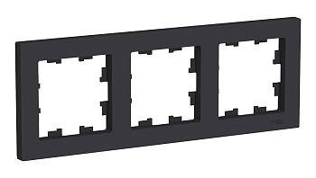 Рамка 3-местная AtlasDesign, карбон