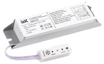 Блок аварийного питания IEK БАП12-3.0, 12 Вт, 3 часа, 6-20 В DC, IP20