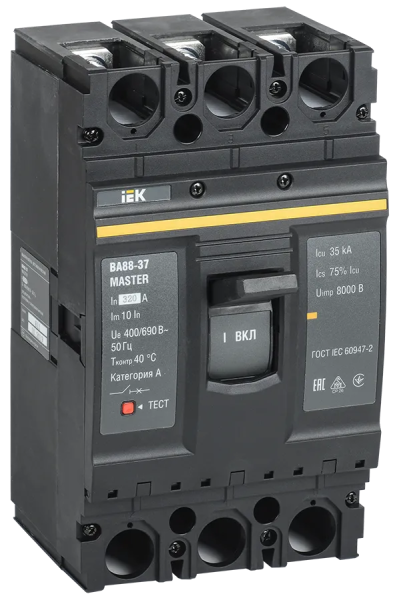 Автоматический выключатель ВА88-37 3Р 320А 35кА MASTER IEK