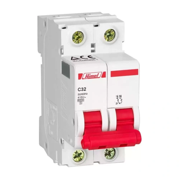 Автоматический выключатель HDB3w-L 2Р 50А 4.5кА C Himel