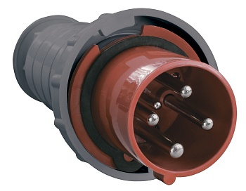 Вилка силовая переносная IEK ССИ-034, 3Р+РЕ, 63 А, 415 В, IP54