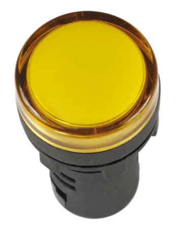 Лампа светосигнальная AD16DS(LED) 230VAC желтый d16мм IP54 IEK