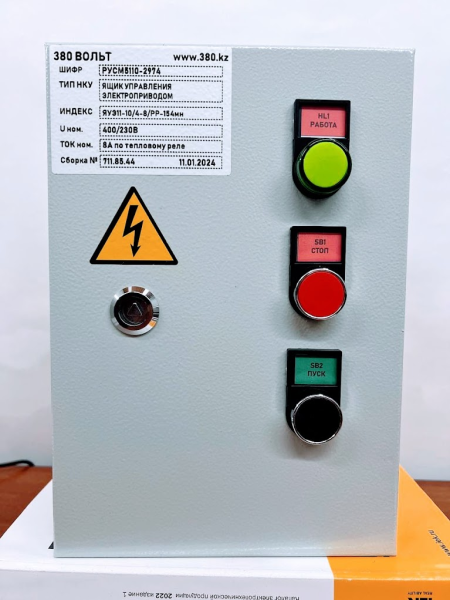 Ящик управления электродвигателем РУСМ5110-3074 10А 4кВт 4.5кА 400V без авт.режима IP54