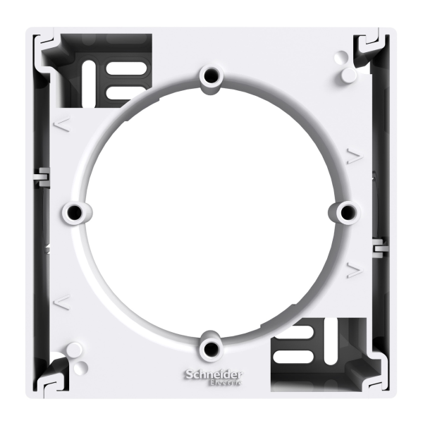 Коробка установочная 1-местная Schneider ASFORA, накладная, белый