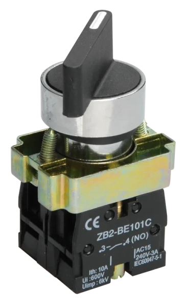 Переключатель IEK LAY5-BJ25, 2-позиционный (I-O), 2NO, длинная ручка, IP40