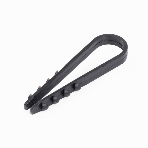 Дюбель-хомут ДХ 11-18мм для круглого кабеля нейлон черный (100шт/упаковка) Fortisflex