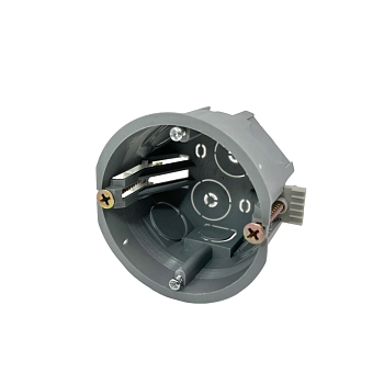 Коробка установочная для полых стен ND (68х45мм)  пластиковые лапки белая NDPLAST