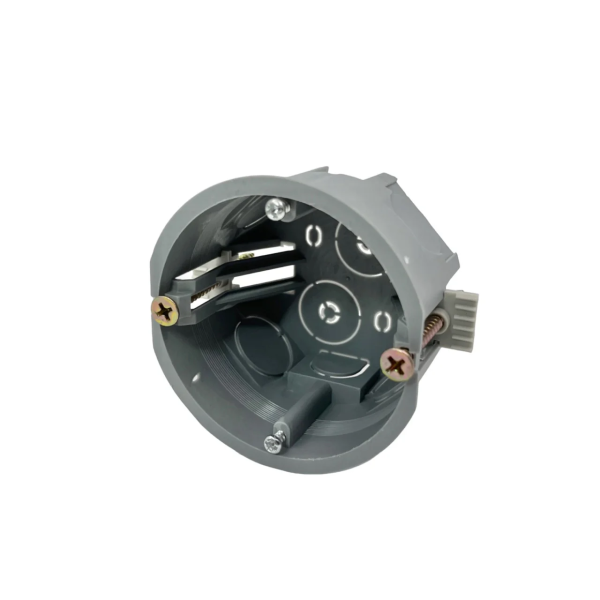 Коробка установочная для полых стен ND (68х45мм)  пластиковые лапки белая NDPLAST