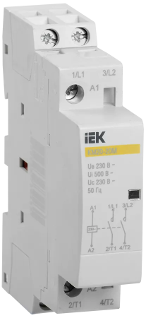Контактор модульный КМ20-20М 2Р 20А 2NO Uупр=230VAC IEK