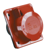 Розетка силовая встраиваемая IEK ССИ-414, 3P+PE, 16 А, 400 В, IP44