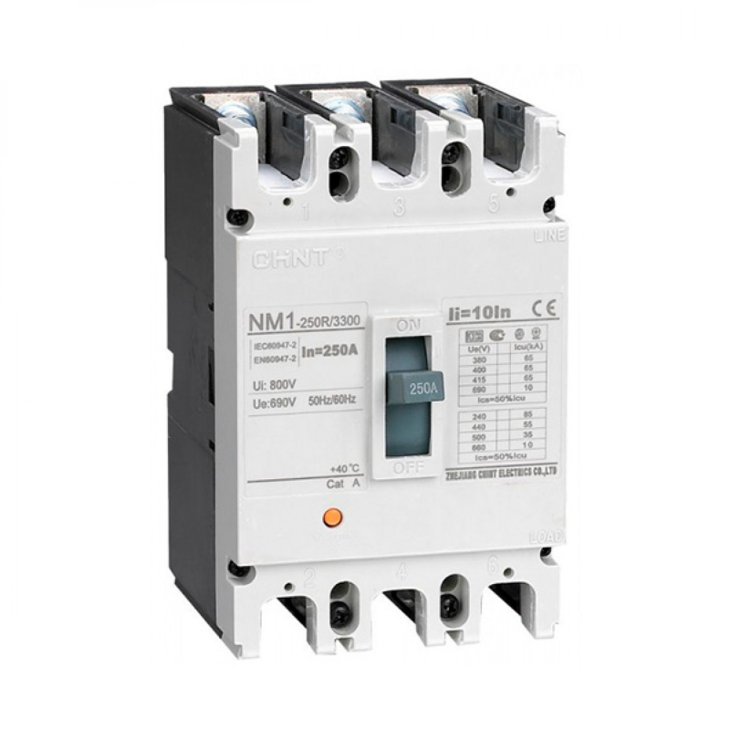 Автоматический выключатель NM1-250S/3Р 250A 25кА CHINT