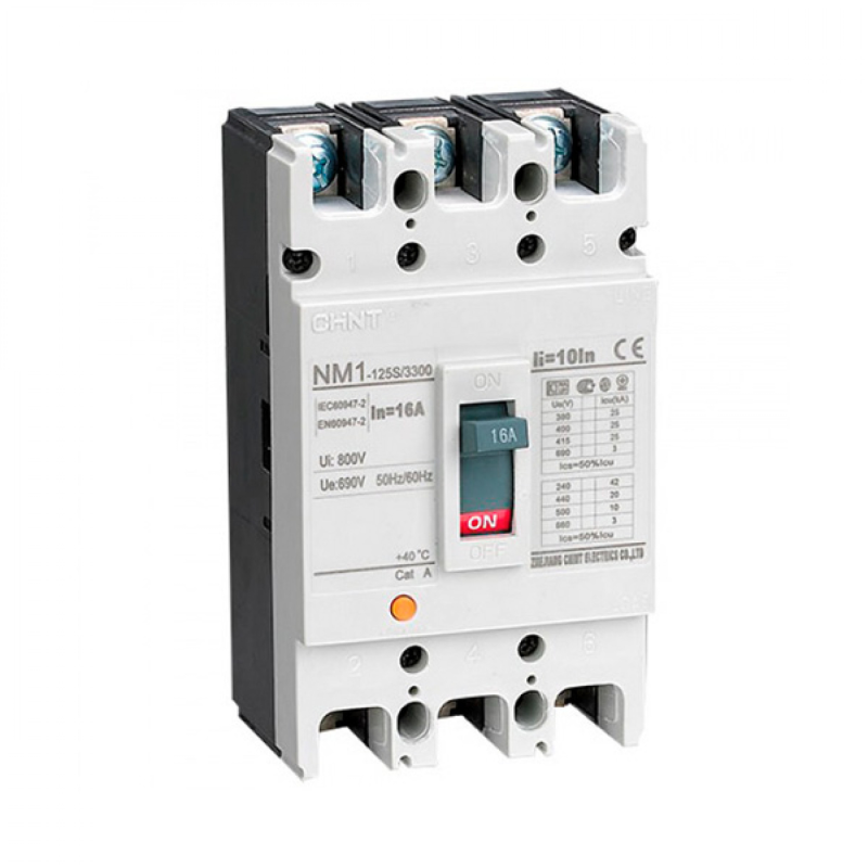Автоматический выключатель силовой NM1-125S 3Р 32A 25кА 690V CHINT