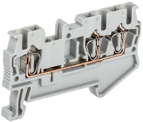 Клемма пружинная КПИ 3в-2.5мм2 31А 800V серая IEK